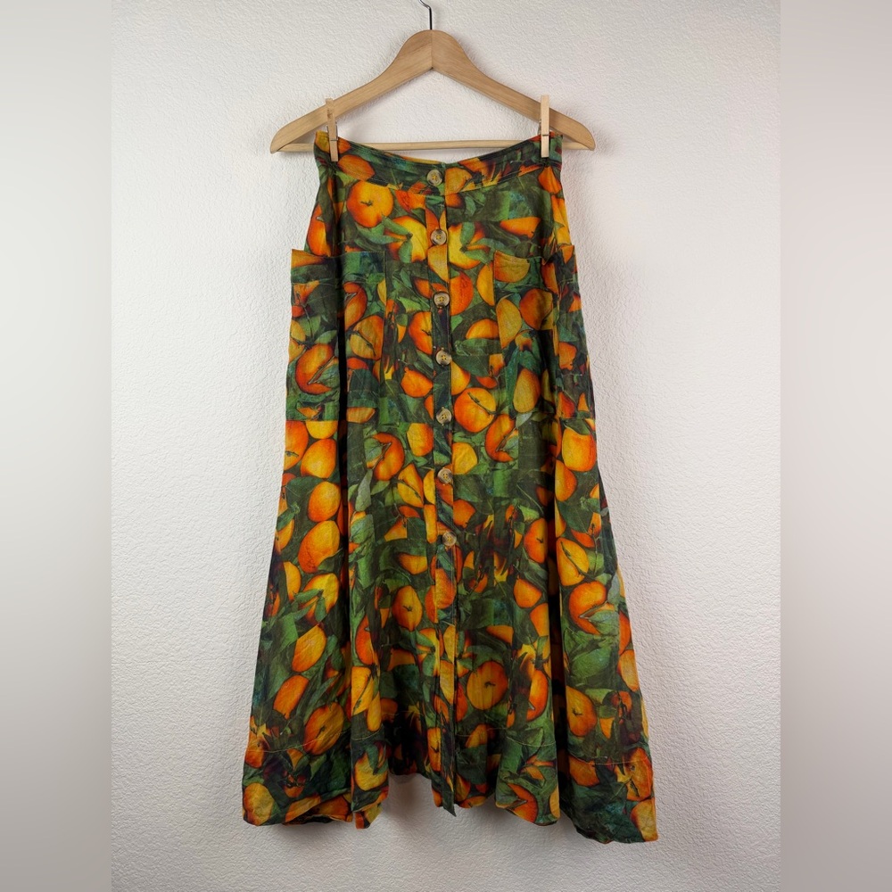Anthropologie Maeve Summer Orchard Skirt